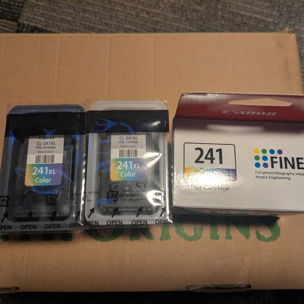 3 Canon ink 241xl PIXMA